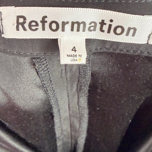 NWT Reformation Alli Silk Midi Dress in Black Size 4 - Picture 9 of 10